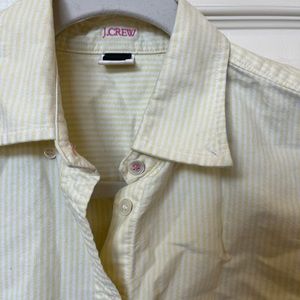 J Crew Striped Button Up